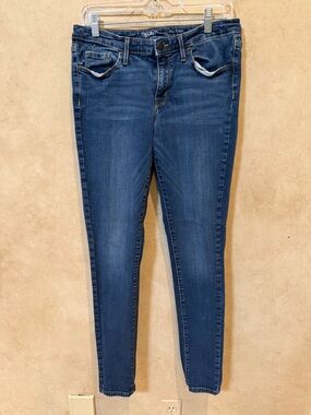 Missimo Classic Dark Blue Women's mid-rise Skinny Jeans size 8 long